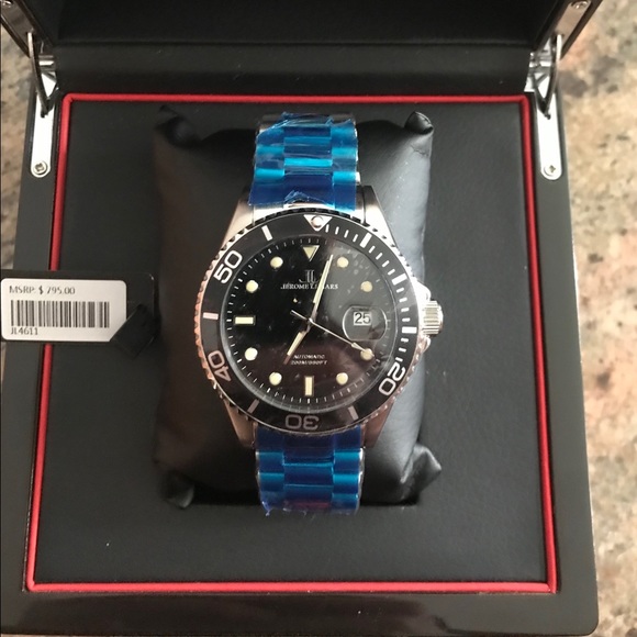 Jarome Lamars Chagall Noir Black Face Steel Watch - Picture 2 of 8